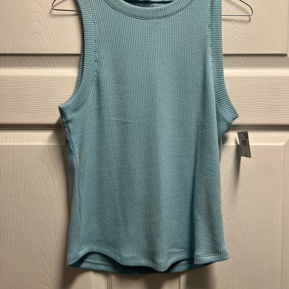 American Eagle Outfitters Light Blue Muscle Tee